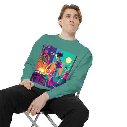 Dance of the Skeleton Ballerinas Unisex Garment-Dyed Sweatshirt