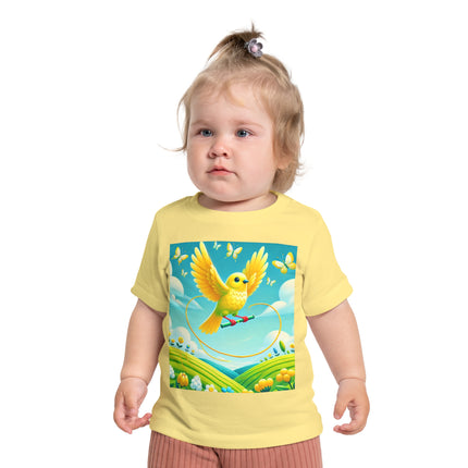 Canary Jumping Rope Baby T-Shirt – A Little Burst of Sunshine
