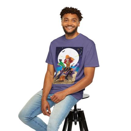 Moonlit Pirate Halloween Unisex Garment-Dyed T-shirt