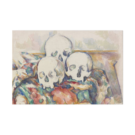 The Three Skulls by Paul Cézanne Matte Canvas, Stretched, 0.75"