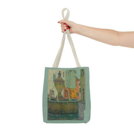 La Fontaine, Saint-Paul De Vence by Henri Le Sidaner Tote Bag (AOP)