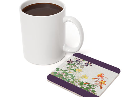 Aquilegia by Tanigami Kônan Cork Back Coaster