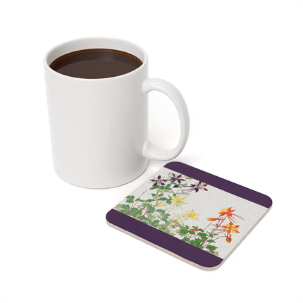 Aquilegia by Tanigami Kônan Cork Back Coaster