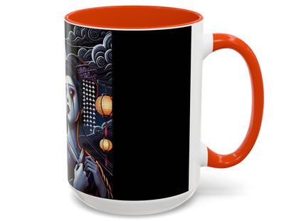 Geisha’s Black Ink Tears Colorful Mugs (11oz, 15oz)