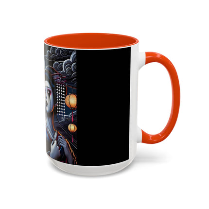 Geisha’s Black Ink Tears Colorful Mugs (11oz, 15oz)
