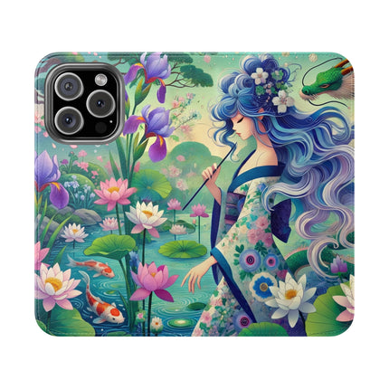 Fairy of the Koi Pond Flip Case – Mystical Harmony & Pond Enchantment