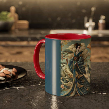 Butterfly Empress Colorful Mug – Graceful Butterflies & Timeless Elegance