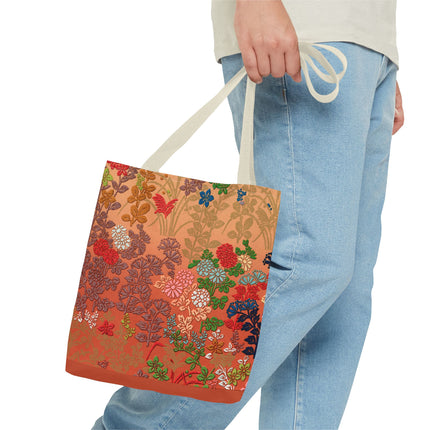 Japanese Flower Pattern by G.A. Audsley Tote Bag (AOP)