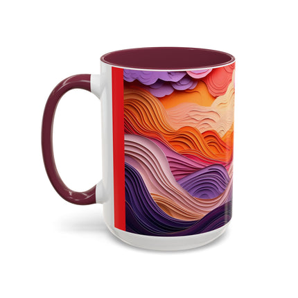 Dramatic Sunset Sky Colorful Mugs (11oz, 15oz)