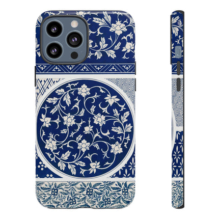 Blue Flower Pattern by Owen Jones Phone Cases