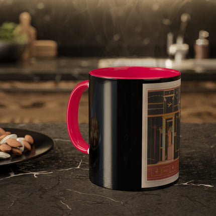 Pompeii Walls Pl.04 by Victor Steeger Colorful Mugs, 11oz