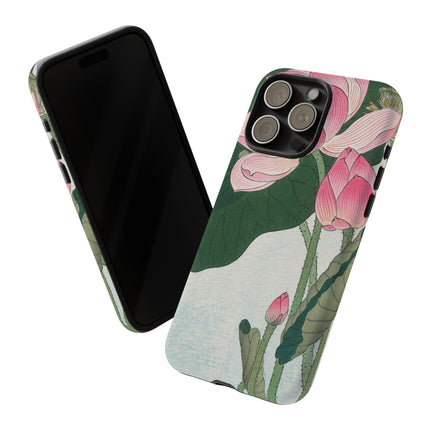 Blooming Lotus Flowers by Ohara Koson Phone Cases