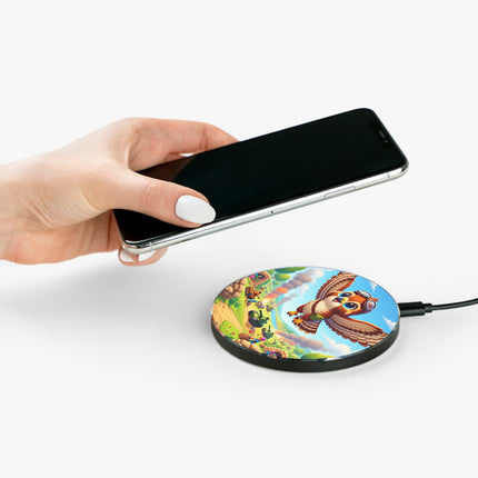 The Red-Tailed Hawk in Battle Wireless Charger – Flight, Courage & High-Flying Adventure