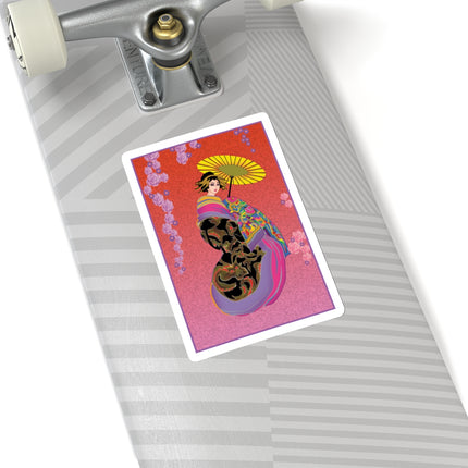 Enchanting Geisha Kiss-Cut Stickers (4 Sizes)