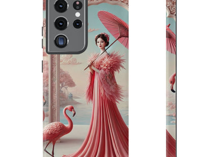 Petals, Porcelain, and Flamingos Phone Cases