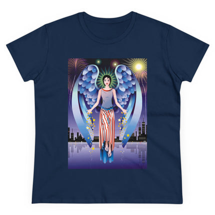 Celestial Symphony Women's Midweight Cotton Tee