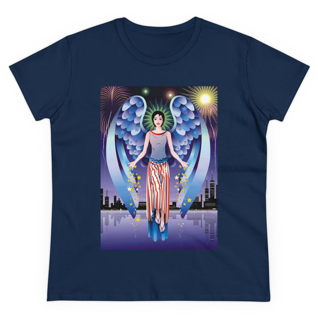 Celestial Symphony Women's Midweight Cotton Tee