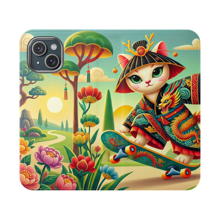 🛹🐉 Dragon Dance on Wheels Flip Case – Bold Adventure & Dynamic Grace