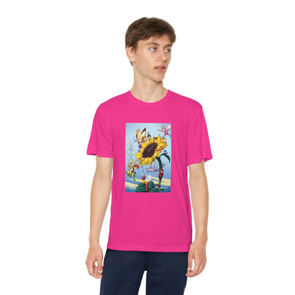 Sunflower Fairies by Margaret Tarrant Youth Competitor Tee – Golden Garden Magic & Storybook Wonder