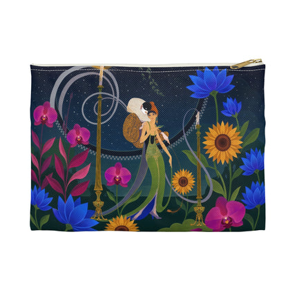 🌙🕯️ The Lady Of The Midnight Garden Accessory Pouch – Art Deco Nocturne