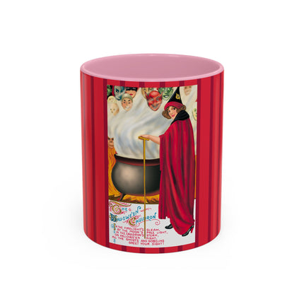 The Hallowe'en Cauldron In the Firelight's Gleam Colorful Mugs (11oz, 15oz)