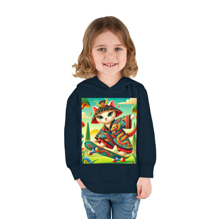 Dragon Dance on Wheels Toddler Pullover Fleece Hoodie