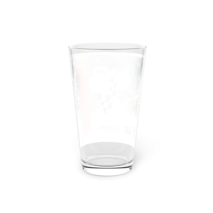 ❄️✨ The Winter Couture Promenade Pint Glass – Art Deco Holiday Elegance