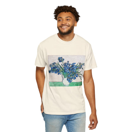 Irises by Vincent Van Gogh Unisex Garment-Dyed T-shirt
