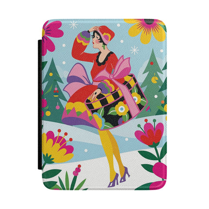🌸🎄 Christmas In The Winter Garden Kindle Case – Whimsical Holiday Fantasy