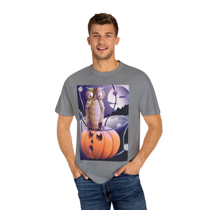 The Startled Pumpkin Unisex Garment-Dyed T-shirt