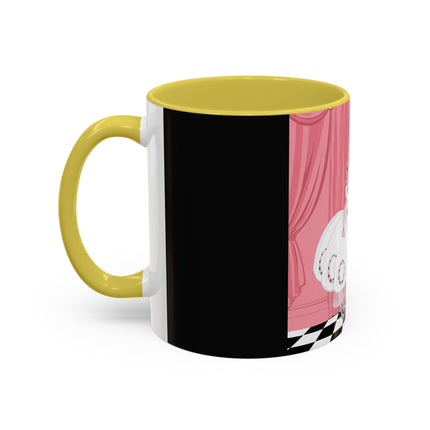 The Ladies Behind The Velvet Curtain Colorful Mugs – Art Deco Theatrical Elegance