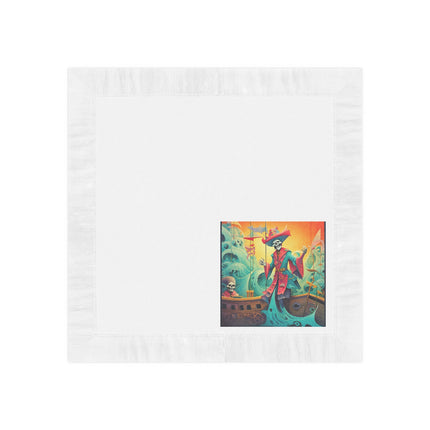 Skeleton Crew of the Misty Seas White Coined Napkins