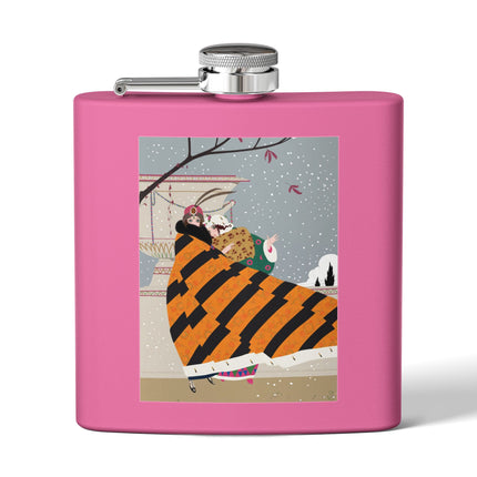 Snowfall Courtesan Flask – Whimsical Winter Elegance