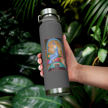 September & Sapphire (from the Gem Series) by Sofia Chiostri Copper Vacuum Insulated Bottle, 22oz