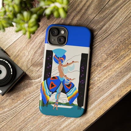 Exotic Dancer Phone Case – Vibrant Performance & Art Deco Flair