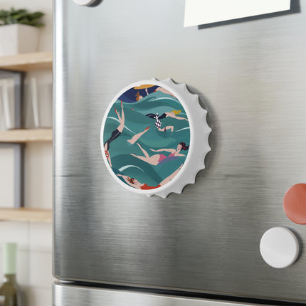 Summer Splash Bottle Opener – Carefree Beach Joy & Mid-Century Fun