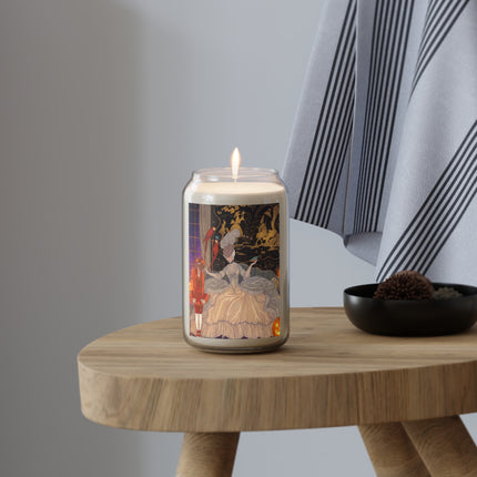 🌙🎃 The Moonlit Parlor Masquerade Scented Soy Candle – Elegant Halloween Romance