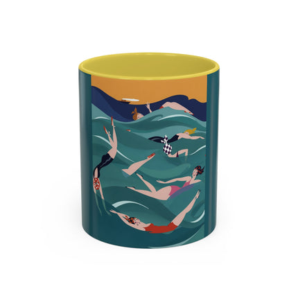 Summer Splash Colorful Mugs – Retro Beach Joy & Carefree Summer Vibes