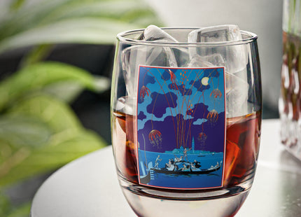 Fireworks in Venice by George Barbier Whiskey Glass