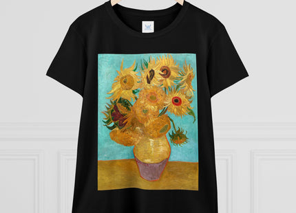 Vase with Twelve Sunflowers by Vincent van Gogh Women's Midweight Cotton Tee