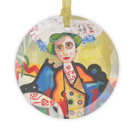 A Mulher by Amadeo de Souza-Carosa Glass Ornament