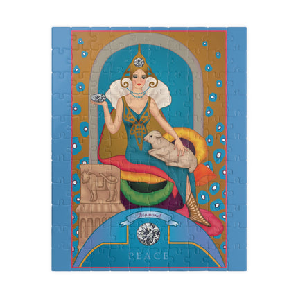 April & Diamond (from the Gem Series) by Sofia Chiostri Puzzle (110, 252, 500, 1014-piece)