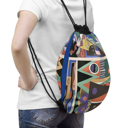 Collection decors et couleurs Pl.03 by Georges Valmiers Drawstring Bag