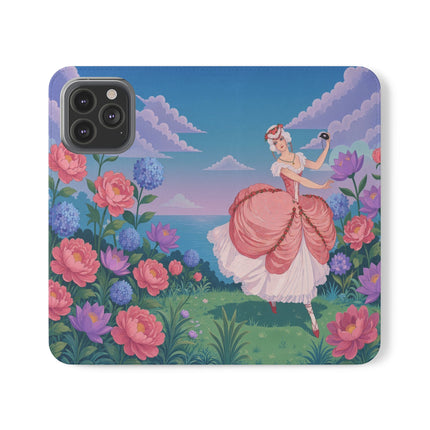 🌸🩰 The Garden Dancer Flip Case – Art Deco Floral Whimsy