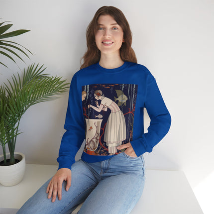 L'Etourdissant Petit Poisson (The Dazzling Little Fish) by George Barbier Heavy Blend™ Crewneck Sweatshirt