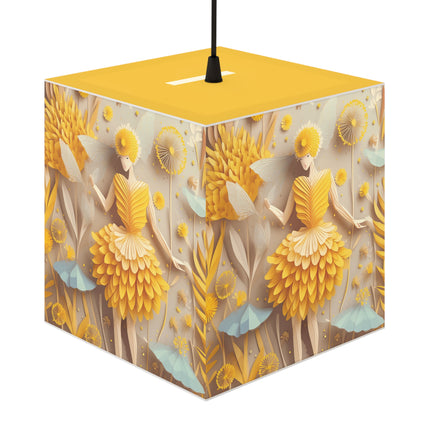 Dandelion Fairy Light Cube Lamp