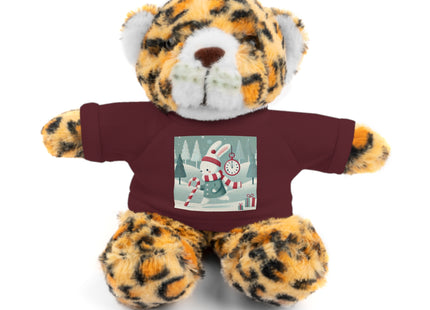 Candy Cane Timekeeper Bunny Stuffed Animals with Tee