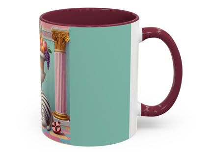 Still Life with Zebra, Fruit, and Pink Columns Colorful Mugs (11oz, 15oz)