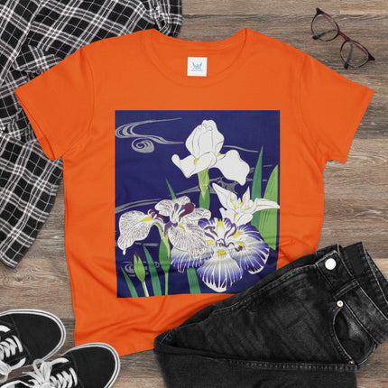 Irises by Kogyo Tsukioka Women's Midweight Cotton Tee