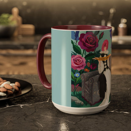 The Lady Of The Garden Tea Colorful Mugs – Art Deco Floral Elegance